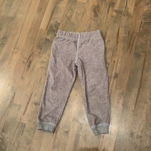 Carters gray long cozy pants, size 4t